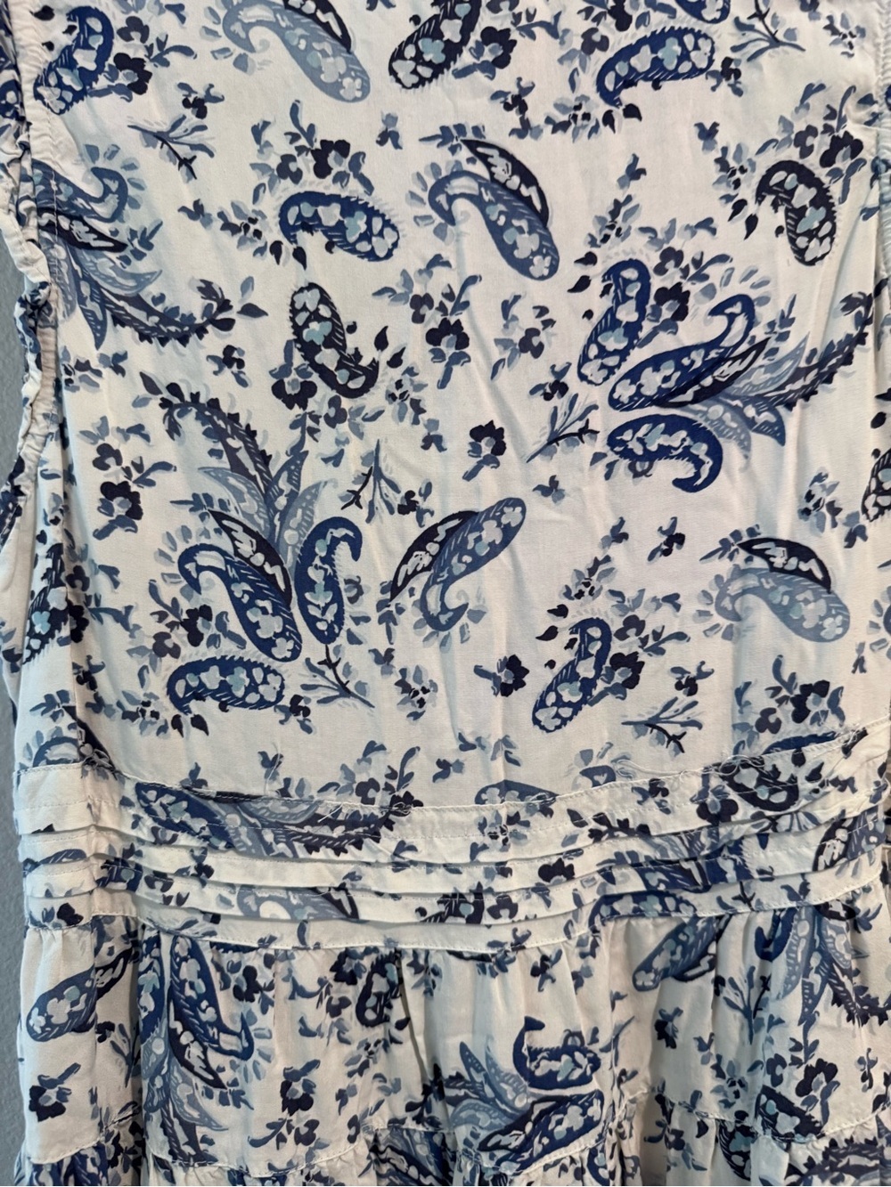 Lucky Blue & White Paisley Tie-Front Sundress - Picture 6 of 6